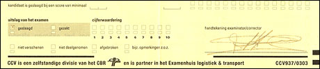 Slagen, voor het praktijk-examen van de basis-opleiding taxi-chauffeur.