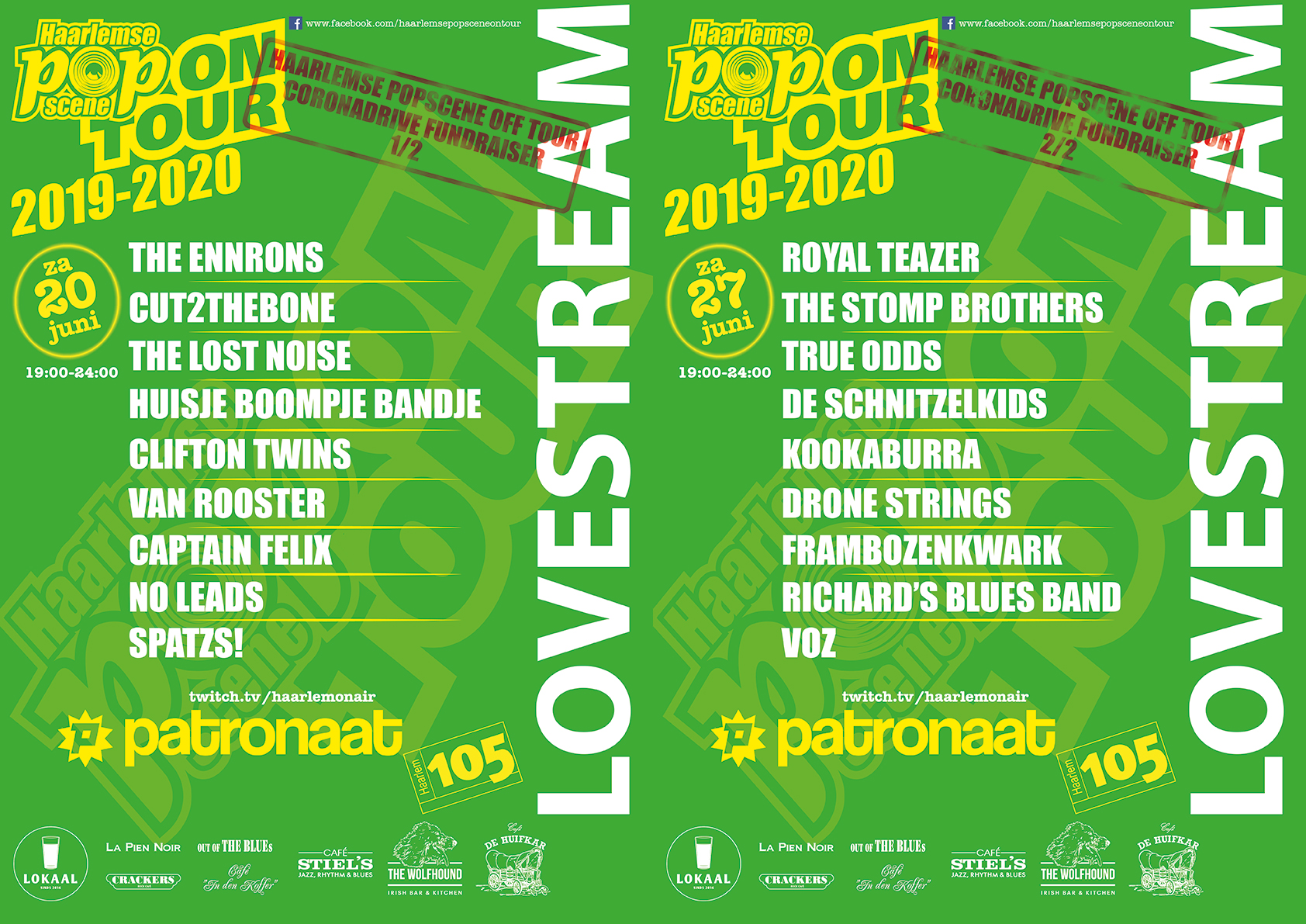 Haarlemse PopScene Off Tour - Coronadrive