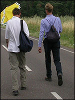 Raymond en Marco op de Zevenheuvelenweg