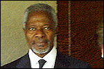 met Dame Higgins en Kofi Annan, 2006